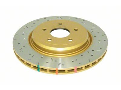 DBA 4000 Series XS Cross Drilled and Slotted Rotor; Rear (06-13 Corvette C6 427, Grand Sport, Z06 w/o Z07 Brake Package)