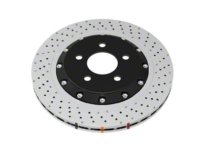 DBA 5000 Series XD Cross Drilled Rotor; Rear (20-25 Corvette C8 Stingray w/ Z51 Brake Package)