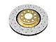 DBA 5000 Series XS Cross Drilled and Slotted Rotor; Front (97-04 Corvette C5)