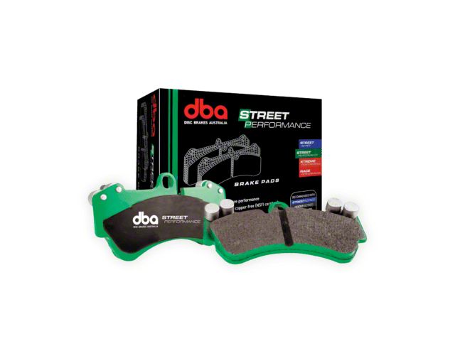 DBA Street Performance Semi-Metallic Carbon Fiber Brake Pads; Front Pair (14-19 Corvette C7 Stingray w/ J55 Brake Package)