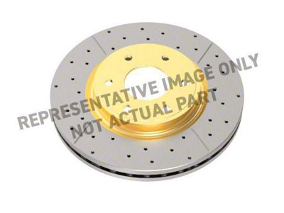 DBA Street Series XGold Cross Drilled and Slotted Rotor; Rear (06-13 Corvette C6 427, Grand Sport, Z06 w/o Z07 Brake Package)
