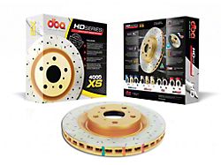DBA Drilled & Slotted 4000XS Series Brake Rotors - Rear Pair (05-14 Mustang, Excluding 13-14 GT500)