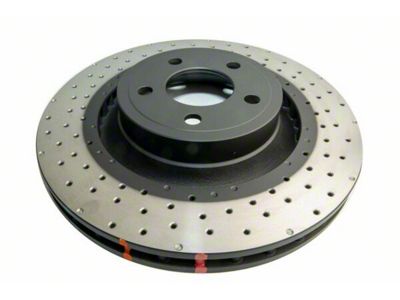 DBA 4000 Series XD Cross Drilled Rotor; Front (15-23 Mustang GT w/o Performance Pack, EcoBoost w/ Performance Pack)