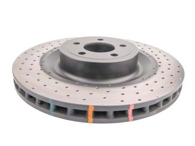 DBA 4000 Series XD Cross Drilled Rotor; Front (15-23 Mustang GT w/ Performance Pack)