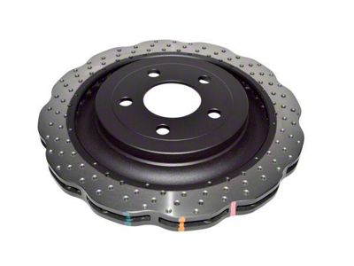 DBA 4000 Series XD Cross Drilled Rotor; Rear (15-23 Mustang GT, EcoBoost w/ Performance Pack)