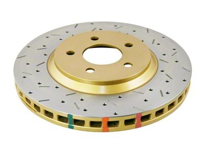 DBA 4000 Series XS Cross Drilled and Slotted Rotor; Front (05-10 Mustang GT; 11-14 Mustang V6)