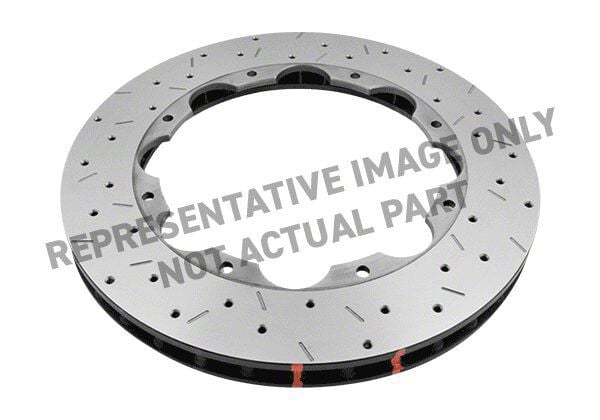 DBA 5000 Series Slotted Front Rotor w/ Black Hat | Jeep GC Trackhawk (11-17) (DBA53919BLKS)