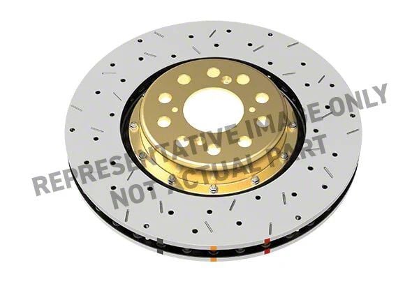 DBA 4000 Series Front Drilled & Slotted Rotor 2015+ Ford Mustang EcoBoost/GT w/o Brembo Calipers main image 0