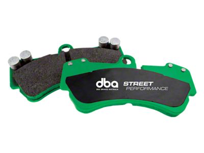 DBA Street Performance Semi-Metallic Carbon Fiber Brake Pads; Front Pair (15-23 Mustang GT w/o Performance Pack, EcoBoost w/ Performance Pack)