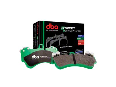 DBA Street Performance Semi-Metallic Carbon Fiber Brake Pads; Front Pair (15-23 Mustang GT w/ Performance Pack)