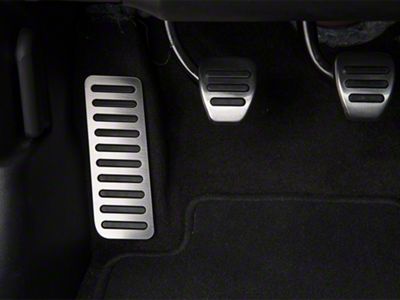 SpeedForm Dead Pedal Cover; Brushed (15-23 Mustang)