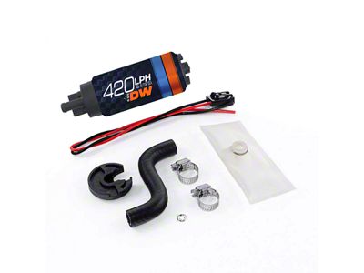 DeatschWerks DW420 In-Tank Fuel Pump with Install Kit; 420 LPH (85-97 Mustang)