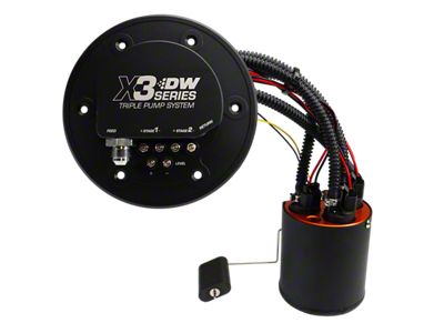 DeatschWerks X3 Series Fuel Pump Module with Triple DW400s Pump (98-04 Mustang GT)