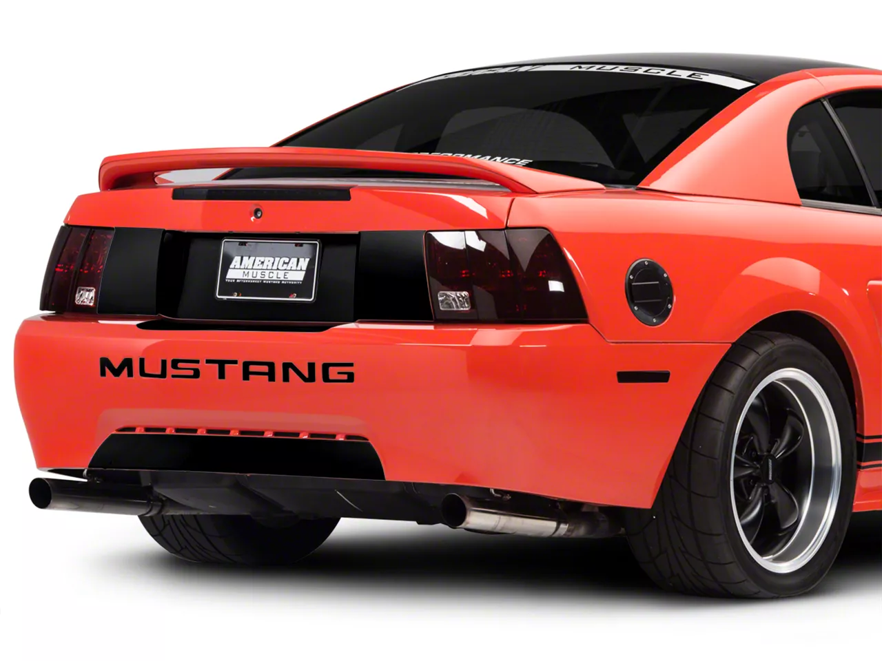 SEC10 Mustang Rear Decklid Blackout Decal; Black 26168 (99