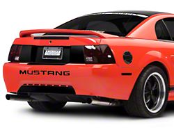 SEC10 Rear Decklid Blackout Decal; Gloss Black (99-04 Mustang)