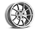 Deep Dish FR500 Style Anthracite with Machined Lip Wheel; Rear Only; 18x10 (94-98 Mustang)