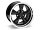 Deep Dish Bullitt Gloss Black Wheel; Rear Only; 17x10.5 (94-98 Mustang)
