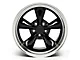 Deep Dish Bullitt Gloss Black Wheel; Rear Only; 17x10.5 (94-98 Mustang)