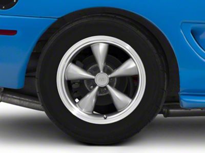 Deep Dish Bullitt Anthracite Wheel; Rear Only; 17x10.5; 28mm Offset (94-98 Mustang)