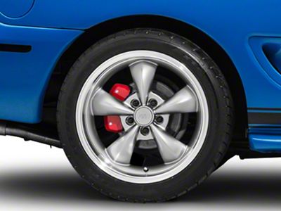 Deep Dish Bullitt Anthracite Wheel; Rear Only; 18x10; 24mm Offset (94-98 Mustang)
