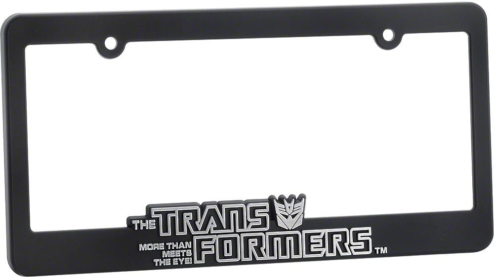 Defenderworx Camaro Transformers Decepticon License Plate Frame; Black