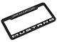 Defenderworx License Plate Frame with Mustang Logo; Matte Black (Universal; Some Adaptation May Be Required)