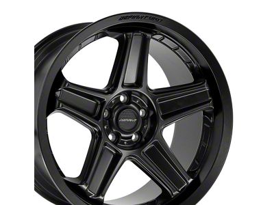 Defiant Wheels DF07 Satin Black Wheel; Rear Only; 20x10.5; 26mm Offset (06-10 RWD Charger)