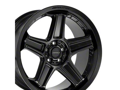 Defiant Wheels DF07 Satin Black Wheel; Rear Only; 20x10.5 (06-10 RWD Charger)