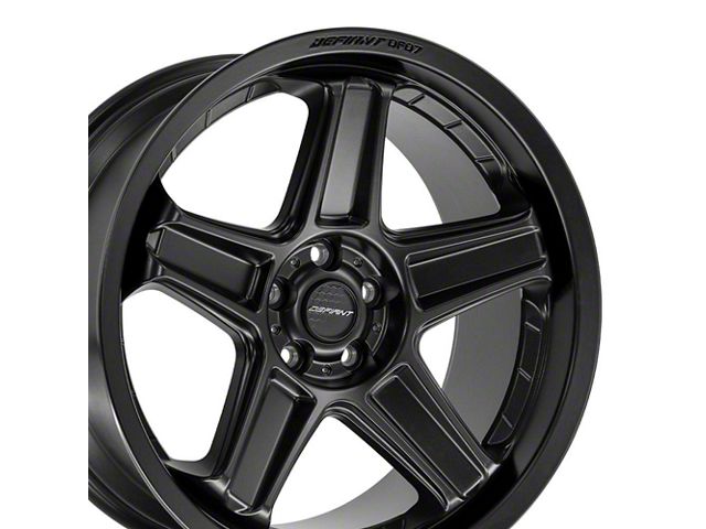 Defiant Wheels DF07 Satin Black Wheel; 20x9.5 (11-23 RWD Charger, Excluding Widebody)