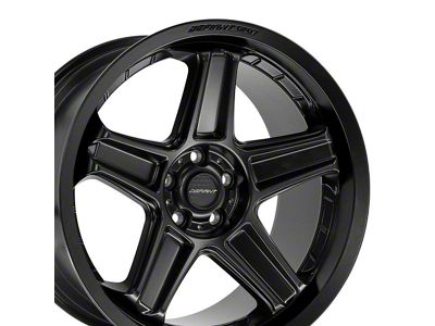 Defiant Wheels DF07 Satin Black Wheel; Rear Only; 20x10.5 (11-23 RWD Charger, Excluding Widebody)