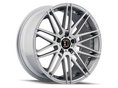 Defy D01 Silver Machined Wheel; 20x9 (10-15 Camaro)