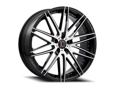 Defy D01 Gloss Black Machined Wheel; 20x9 (10-14 Mustang)