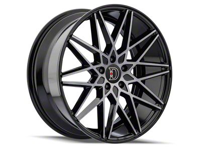 Defy D03 Gloss Black Machiend with Dark Tint Wheel; 20x8.5 (10-14 Mustang)