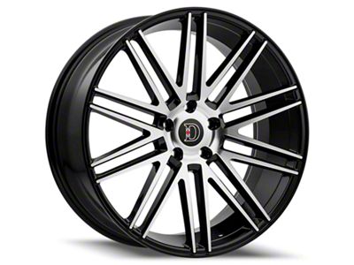 Defy D09 Gloss Black Machined Wheel; 20x8.5 (10-14 Mustang)