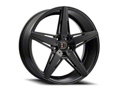 Defy D02 Satin Black Wheel; 20x8.5 (15-23 Mustang GT, EcoBoost, V6)