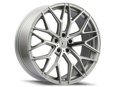 Defy D07 Silver Machined Wheel; 20x8.5 (15-23 Mustang GT, EcoBoost, V6)