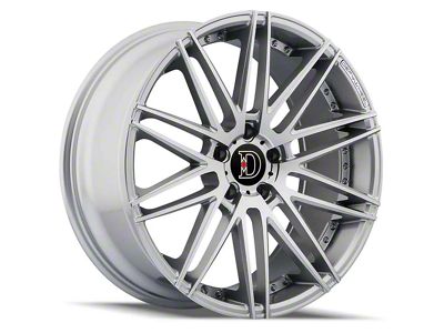 Defy D01 Silver Machined Wheel; 20x9; 40mm Offset (24-25 Mustang)