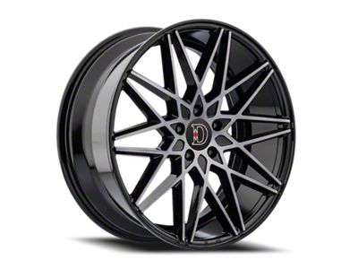 Defy D03 Gloss Black Dark Tint Wheel; 17x7.5; 38mm Offset (94-98 Mustang)