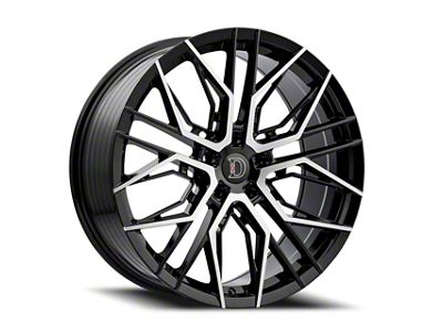 Defy D05 Gloss Black Machined Wheel; 18x8 (94-98 Mustang)