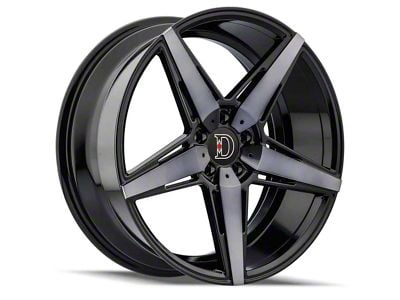 Defy D02 Gloss Black Machined with Dark Tint Wheel; 20x8.5; 32mm Offset (16-24 Camaro)