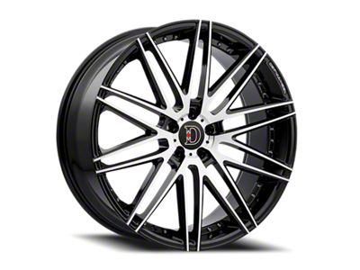 Defy D01 Black Machine Wheel; 22x9; 35mm Offset (24-25 Mustang GT, EcoBoost)