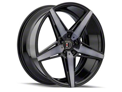 Defy D02 Gloss Black Machined with Dark Tint Wheel; 20x8.5; 38mm Offset (05-09 Mustang)