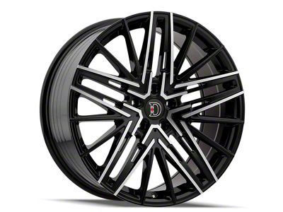 Defy D04 Gloss Black Machined Wheel; 20x8.5; 38mm Offset (05-09 Mustang)