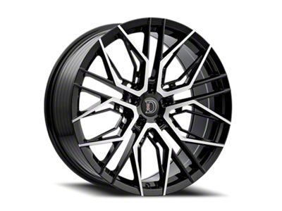 Defy D05 Gloss Black Machine Wheel; 17x7.5; 38mm Offset (99-04 Mustang)