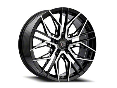 Defy D05 Gloss Black Machined Wheel; 20x8.5; 38mm Offset (05-09 Mustang)