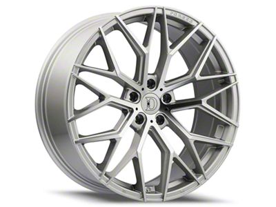 Defy D07 Silver Machined Wheel; 18x8; 38mm Offset (05-09 Mustang GT, V6)