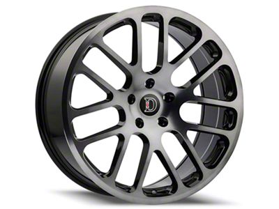 Defy D10 Gloss Black Machined with Dart Tint Wheel; 20x8.5; 38mm Offset (05-09 Mustang)