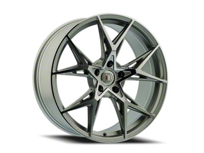 Defy D11 Silver Machine Wheel; 20x8.5; 38mm Offset (24-25 Mustang GT, EcoBoost)