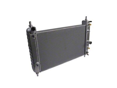DeWitts Pro Series Short Direct Fit Radiator; Natural Finish (2013 Corvette C6 w/ Z51 Package, Grand Sport & Z06 w/ Engine-Mounted Cooler)