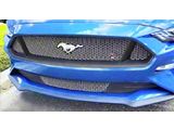 Diamond Grilles Upper and Lower Grilles; Stainless Steel (18-23 Mustang GT)